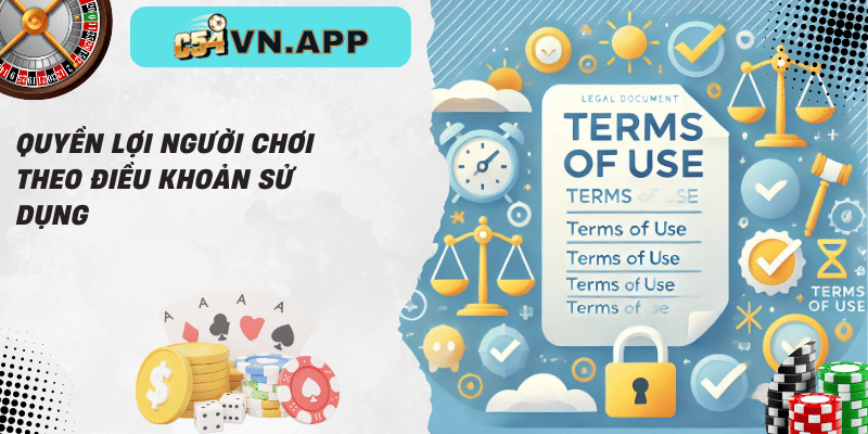 Quyền lợi người chơi theo điều khoản sử dụng